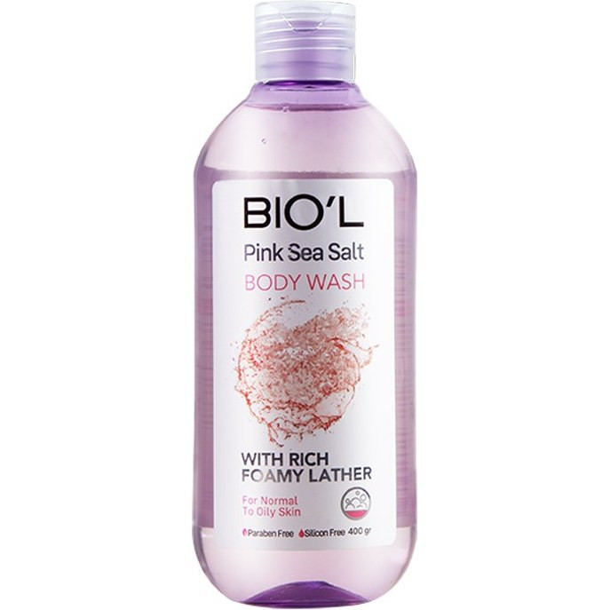 شامپو بدن pink sea salt بیول ۴۰۰ میلی لیتر