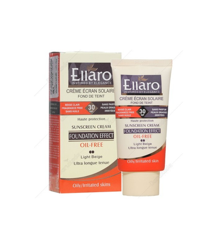 کرم ضدضد آفتاب رنگی الارو SPF30 سری Foundation Effect مدل High Protection مناسب پوست های چرب حجم 40 میلی لیتر